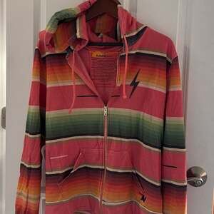 Aviator Nation Serape Bolt Stitch Zip Hoodie